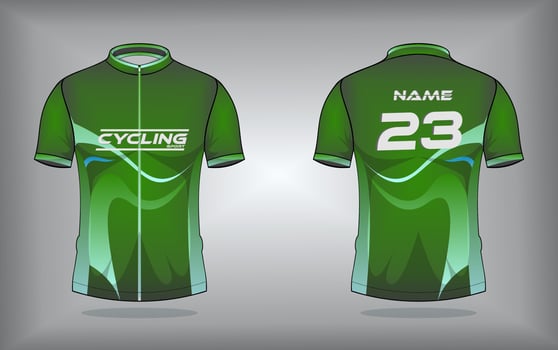 Cycling jersey premium vector