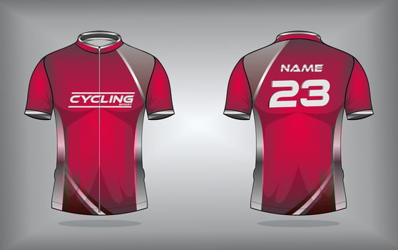 Cycling jersey premium vector