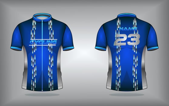 Cycling jersey premium vector