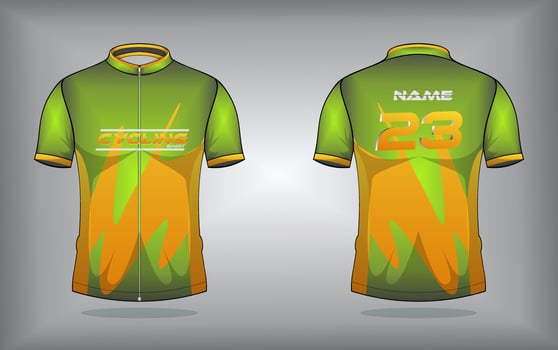 Cycling jersey premium vector