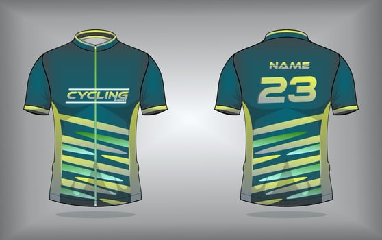Cycling jersey premium vector