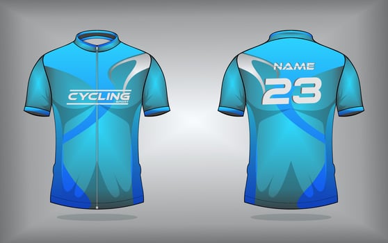 Cycling jersey premium vector