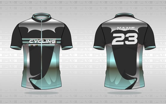 Cycling jersey premium vector