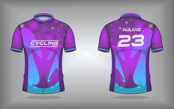 Cycling jersey premium vector