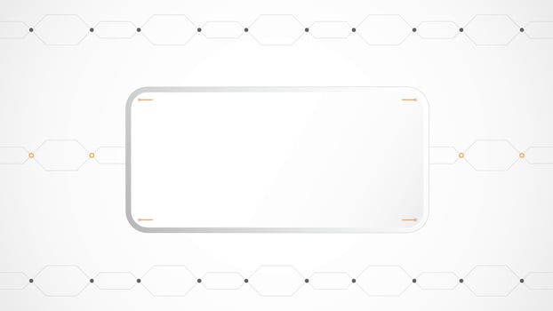 white grey rectangle technology background abstract. technology with line digital color grey, orange, dot, hi-tech, vector. rectangle technological for web banner, background, structure, object. vector