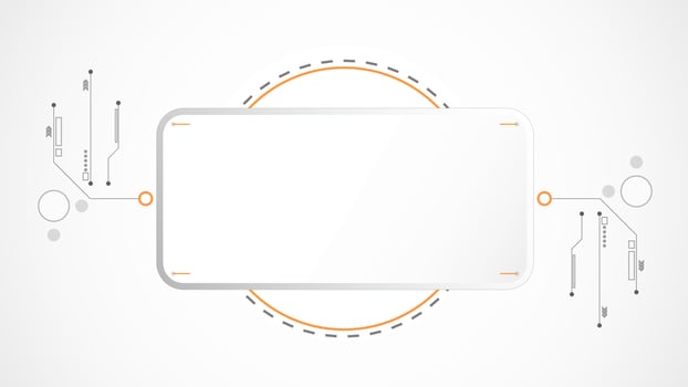 white grey rectangle technology background abstract. technology with line digital color grey, orange, dot, hi-tech, vector. rectangle technological for web banner, background, structure, object. vector