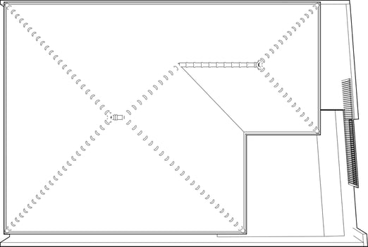 3D illustration of residential project vector