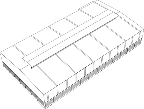 3D illustration of building structure vector