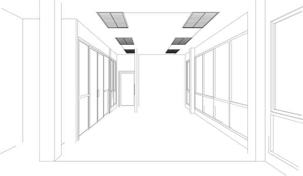 3D illustration of building structure vector