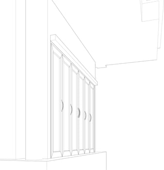 3D illustration of residential project vector