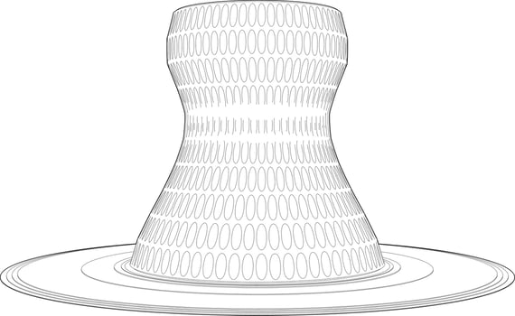 3D illustration of Building in concept vector
