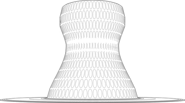 3D illustration of Building in concept vector