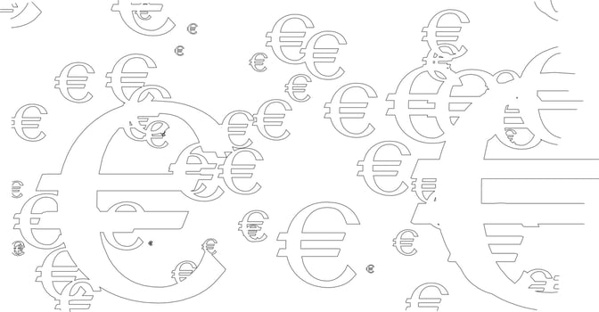 3D illustration of currency symbol vector