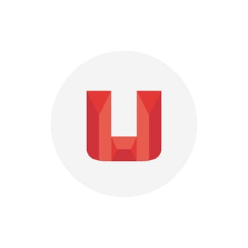 Uquid Coin UQC icon isolated on white background. vector