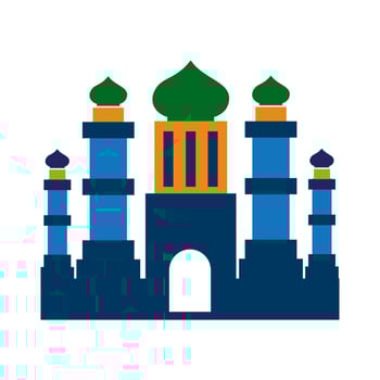 Mosque icons logo illustration vector
