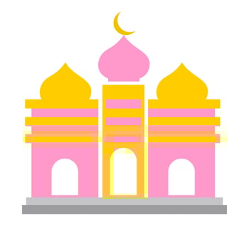 Mosque icons logo illustration vector