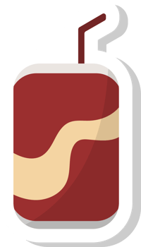 soft drink cans icon, drinks stickers. png