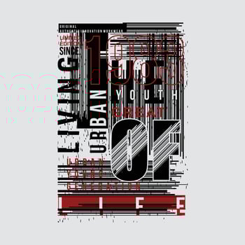 urban of life  lettering abstract graphic typography vector print vector print