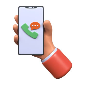 Phone conversation 3d icon png