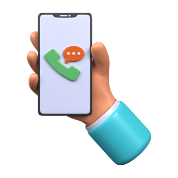 Talk icon. 3d phone png