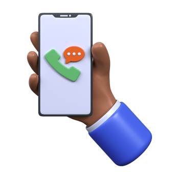 Talk phone. 3d icon png