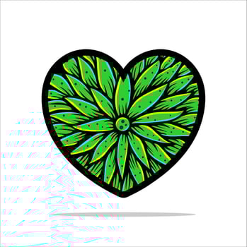 Vector love heart illustration