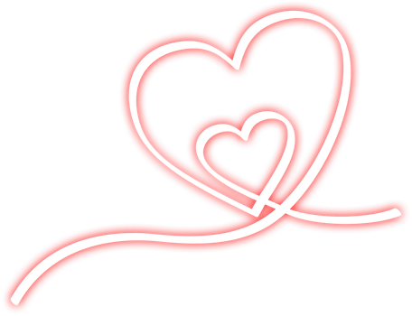 heart glowing line png