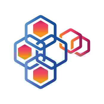 Hexagon - Vector logo concept illustration. Hexagon geometric polygonal logo