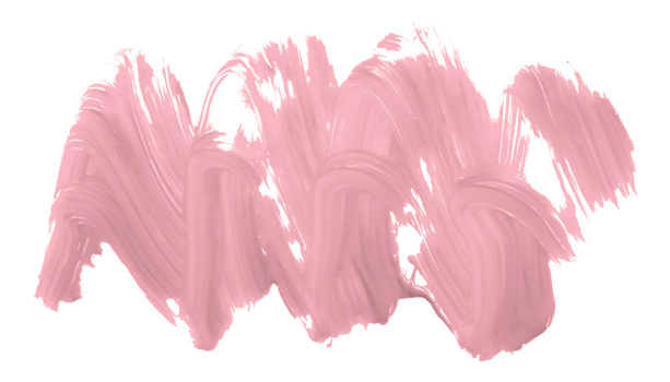 Shiny pink brush isolated on transparent background. pink watercolor png