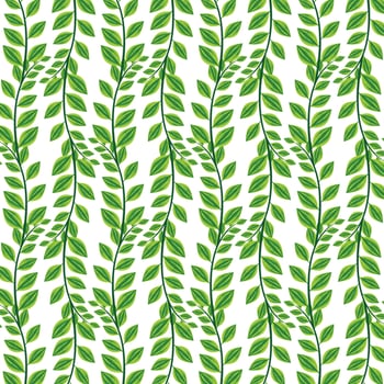 Aesthetic leaf twig illustration vector