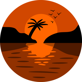 Sunset png graphic clipart design