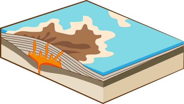 volcano png graphic clipart design
