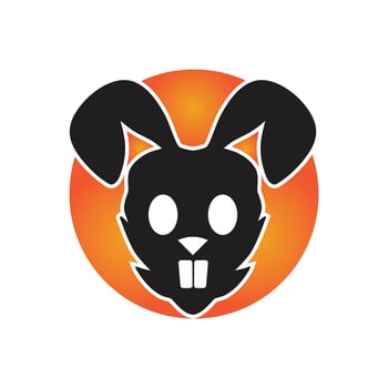 Rabbit vector icon illustration design