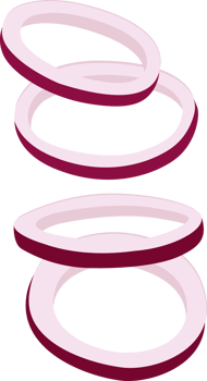 Red Onions and Yellow Onions illustration element png