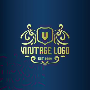 free Vintage frame logo. Antique label. Suitable for studio, barber shop, label, drinking, brewing, salon, shop, signage. vector
