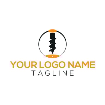 Contruction logo design with vector format.