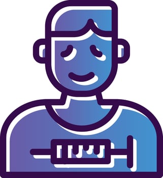Drug Addict Vector Icon Design