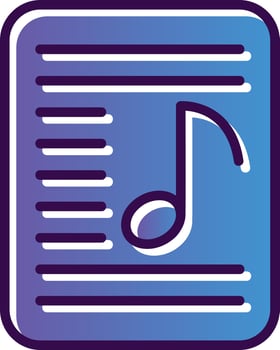 Playlist Vector Icon Design