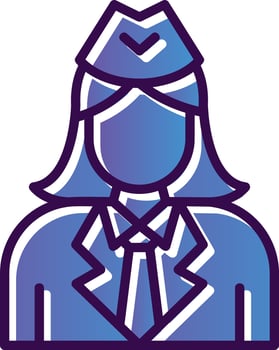 Hostess Vector Icon Design