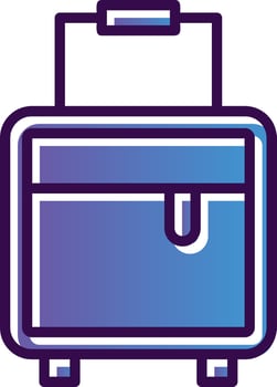 Luggage Vector Icon Design