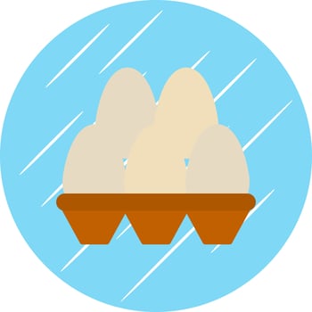 Eggs Vector Icon Design