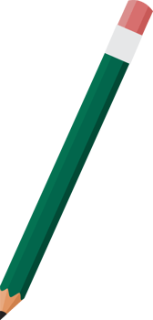 Green Pencil Flat icon png