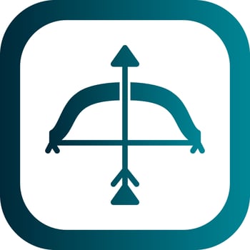 Bow ANd Arrow Vector Icon Design