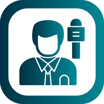 Journalist Vector Icon Design