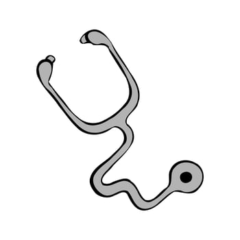 Stethoscope for medicine industry vector illustration