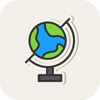 Globe Vector Icon Design