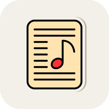 Playlist Vector Icon Design