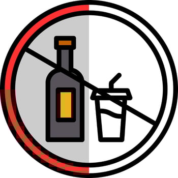 No Drink Vector Icon Design