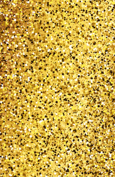 Golden glittering background with gold sparkles and glitter effect. Stories banner design. Empty space for your text. Vector illustration