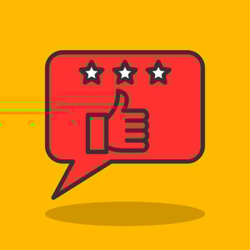 Good Feedback Vector Icon Design